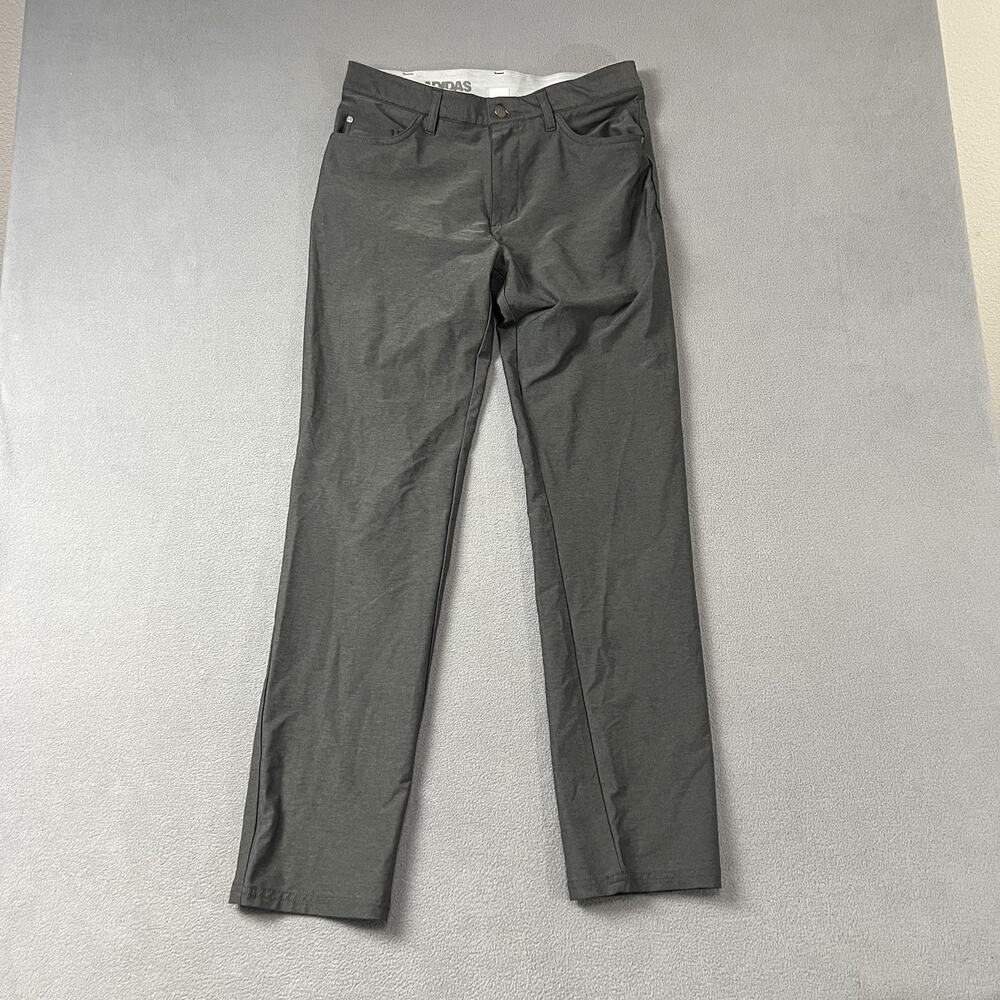 Adidas Pants Men 30X32 Gray Ultimate365 Golf Performance Stretch Pockets